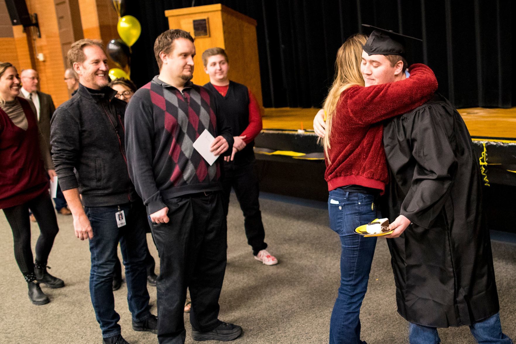 Blake Raines' graduation ceremony